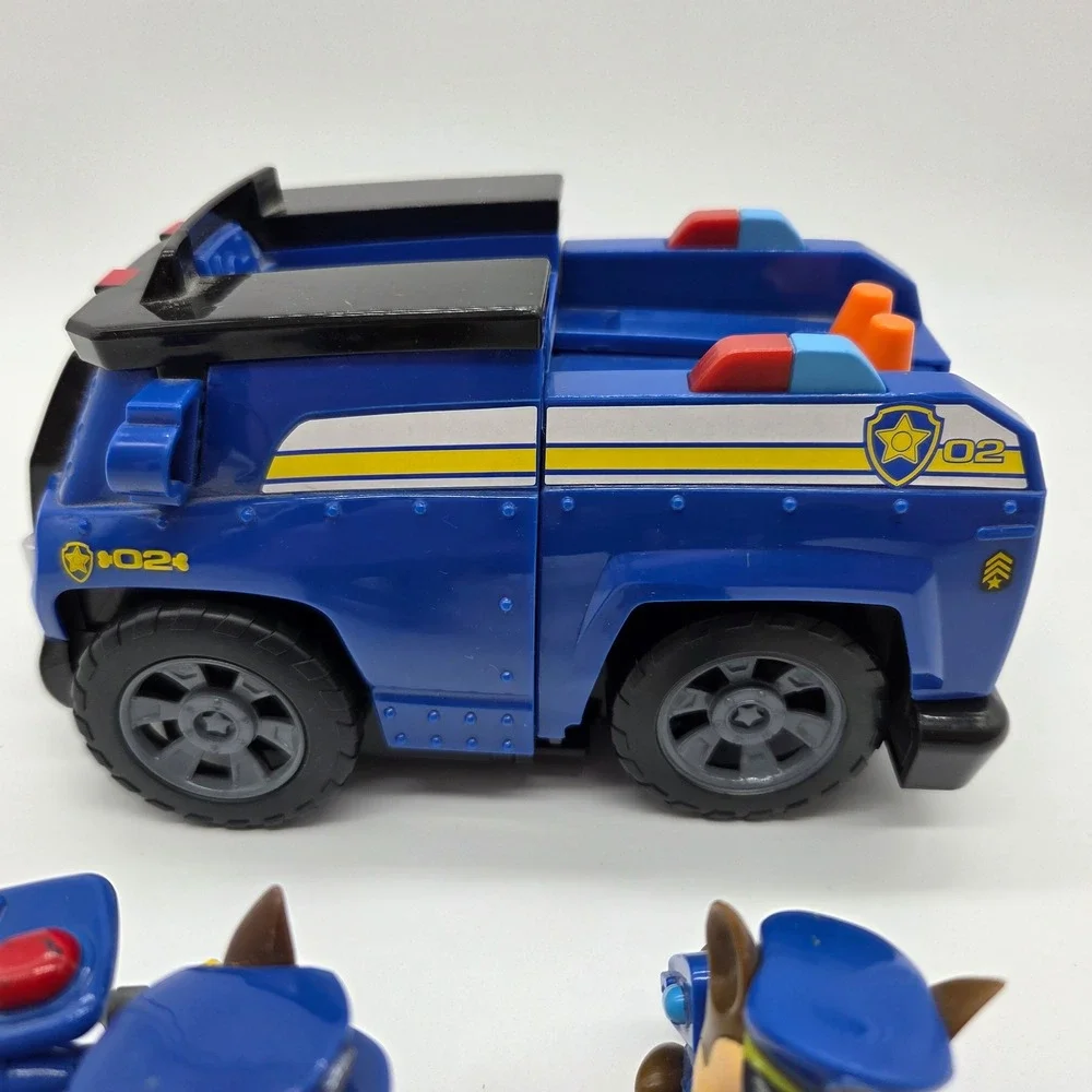 Paw Patrol Police Cruiser Toy Vehicle Kids OS Blue Chase Figures Set‎